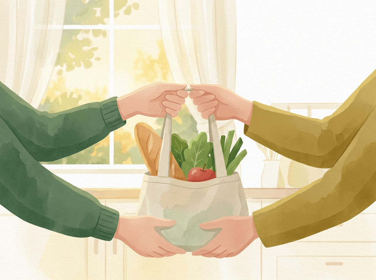 Illustration für Haushalt & Einkaufshilfe